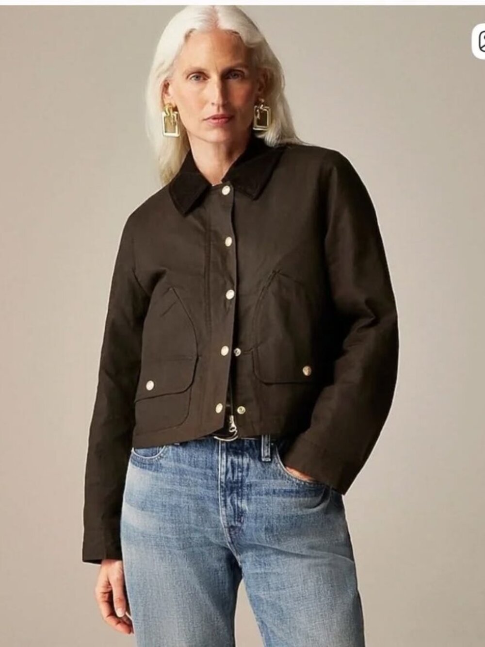 J. Crew Cropped Barn Jacket